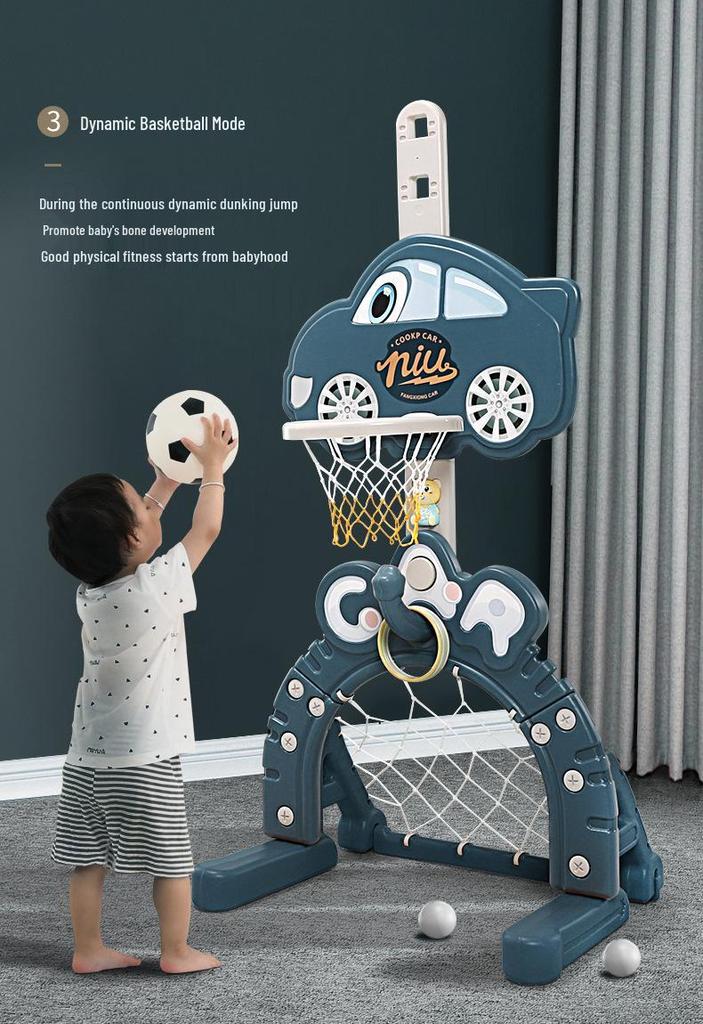 Adjustable Basketball Hoop for Kids - Indoor/Outdoor Sports Toy Stand