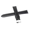 Watch Band 18mm Leather Belt Men's with Care Instructions (Black)