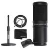 Zoom ZDM-1 Dynamic Microphone On Stage Adjustable Desktop Stand XLR-M To XLR-F Cable Photo4Less Black Cleaning Cloth Bundle