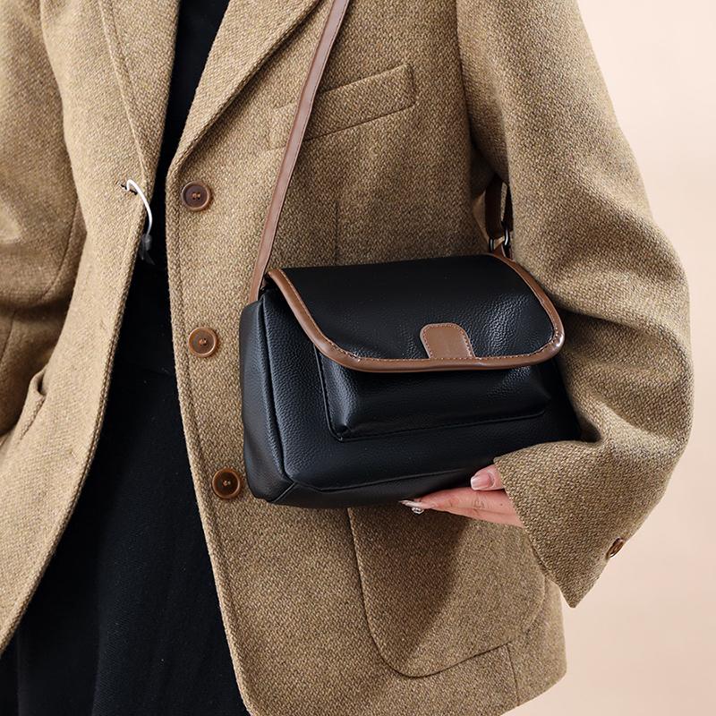 New High-quality Fashion Crossbody Flap Shoulder Bag Women PU Leather Small Handbag Messenger Purse Vintage Female Clutch Wallet