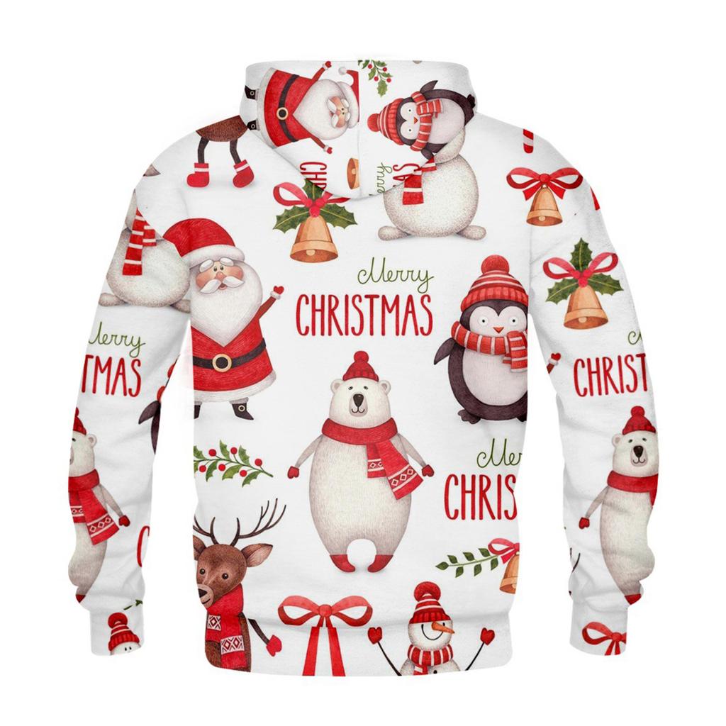 Men's Personalized Casual Printing Long Sleeve Zipper Sweater Thick Cotton Suit Winter