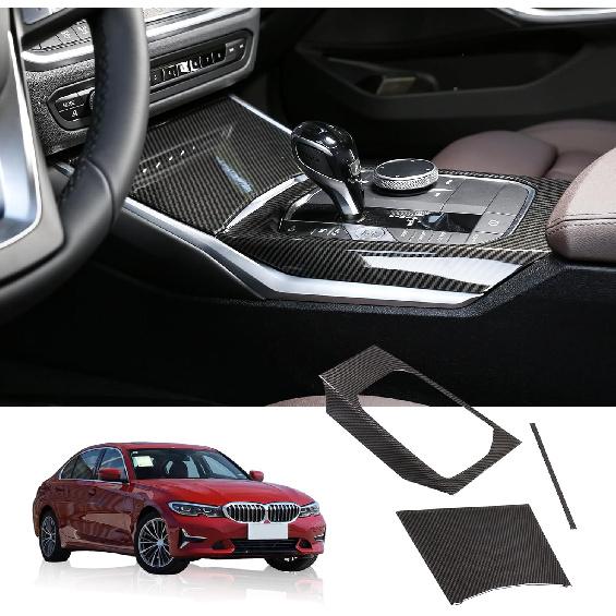 TINKI Car Center Console Gear Shift Panel Cover Trim Compatible for BMW 3 Series 3GT G20 G21 G22 G23 G26 G28 2019 2020 2021 2022 2023 2024 2025