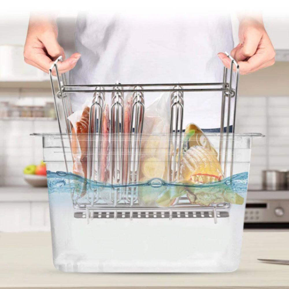 Kit de Panela de Cozimento Lento de Grande Capacidade com Tampa Máquina Sous-vide Tanque de Água Chef