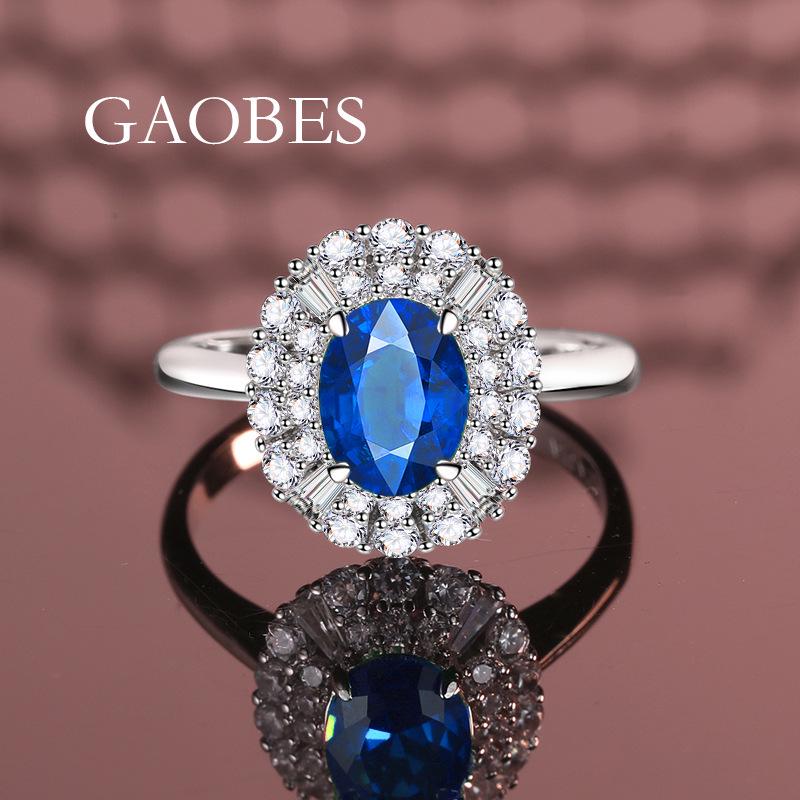 Custom Design S925 Sterling Silver Women's Ring with Green, Blue, and Pigeon Blood Red Inlaid 3 Carat Gemstones