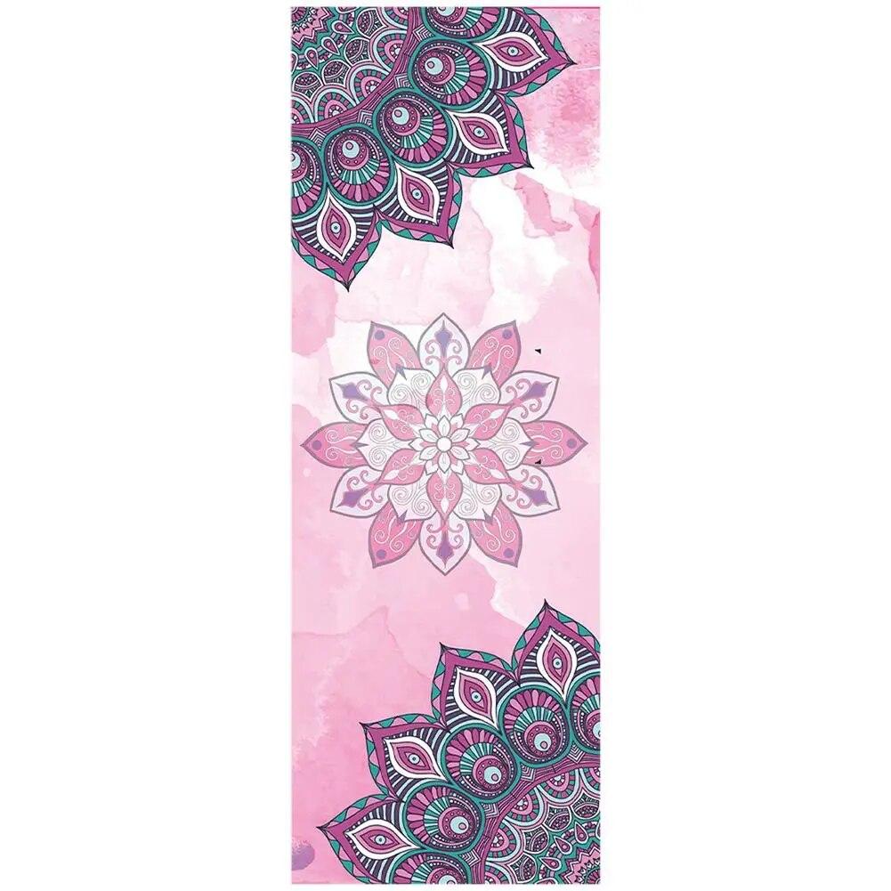 Yoga Towels Fitness Printed Microfiber Sports Travel Quick-drying Sweat-absorbent Workout Mat Cover for Pilates Gym Yoga Blanket