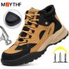 Large Size 49 Safety Shoes Men Anti-smash Anti Puncture Work Shoes Outdoor Men's Hiking Shoes Indestructible Sneakers Men Boots