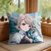 Lynette Genshin Impact Cute Cushion Cover Square Short Plush Pillow Case Living Room Sofa Home Decor Funda X