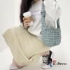 Cloud Bubble Pom-Pom Mini Crossbody Bag (5 Colors)