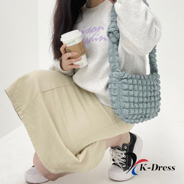 Cloud Bubble Pom-Pom Mini Crossbody Bag (5 Colors)