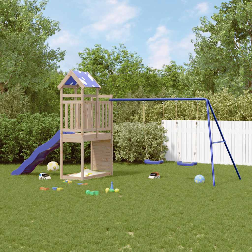 Solid Wood Play Tower Pine