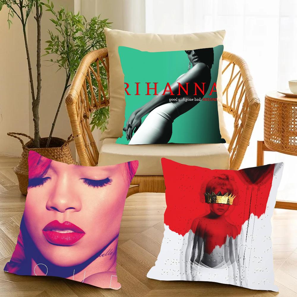 Famous Singer R-RIHANNA Pillow Case Applicable Space For Guest Rooms Interiors Cars Office House Decoration