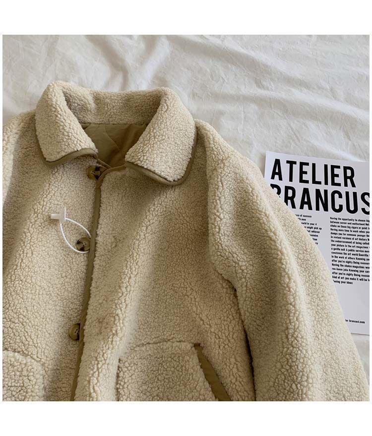 Khaki Reversible Lambswool-Cotton Jacket Women's Petite Autumn/Winter Trend 2025