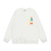 Casa spring and summer fantasy door starry sky castle casa letter long sleeve crew neck sweater couple T-shirt men and women couples
