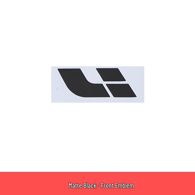Ideal L9-L6 Black Tailgate & Hood Emblem Lettering Sticker Modification