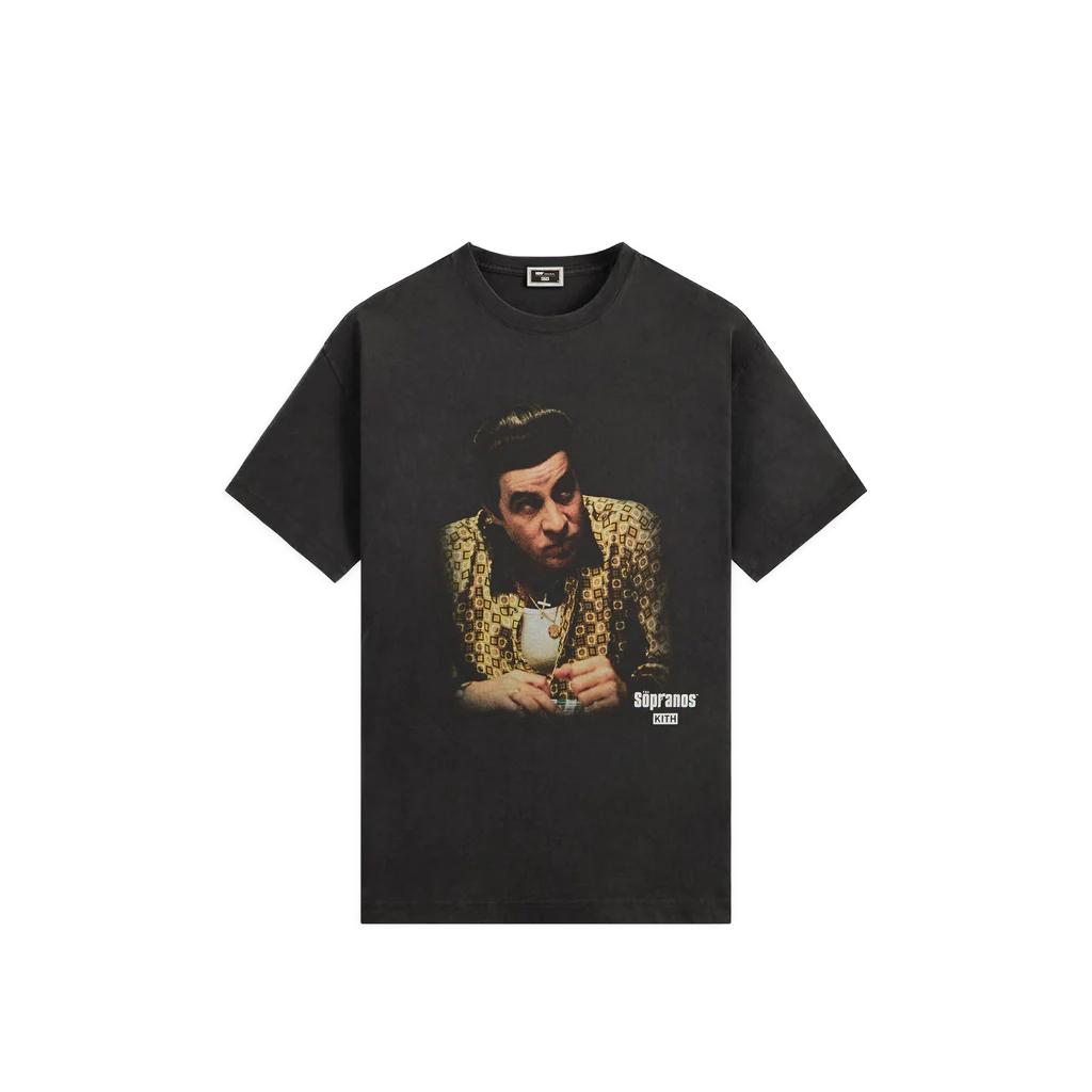 Kith For The Sopranos Silvio Vignette Vintage Tee Black Men Tops KHM034637-001 XXL