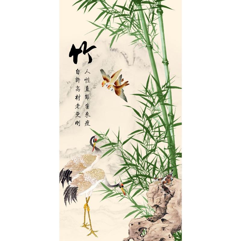 Traditionelles Chinesisches Feng Shui Pflaume Orchidee Bambus Landschaftskunst Poster Leinwandmalerei Wanddrucke Bild Wohnzimmer Heimdekor