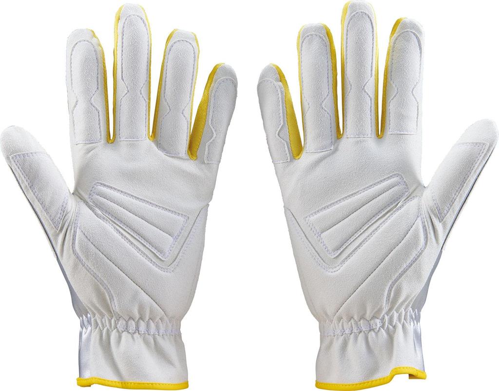 ZETT Pro Status Baseball Baserunning Silver X Yellow Size M Gloves, Ambidextrous, (1353), (BG2091E)
