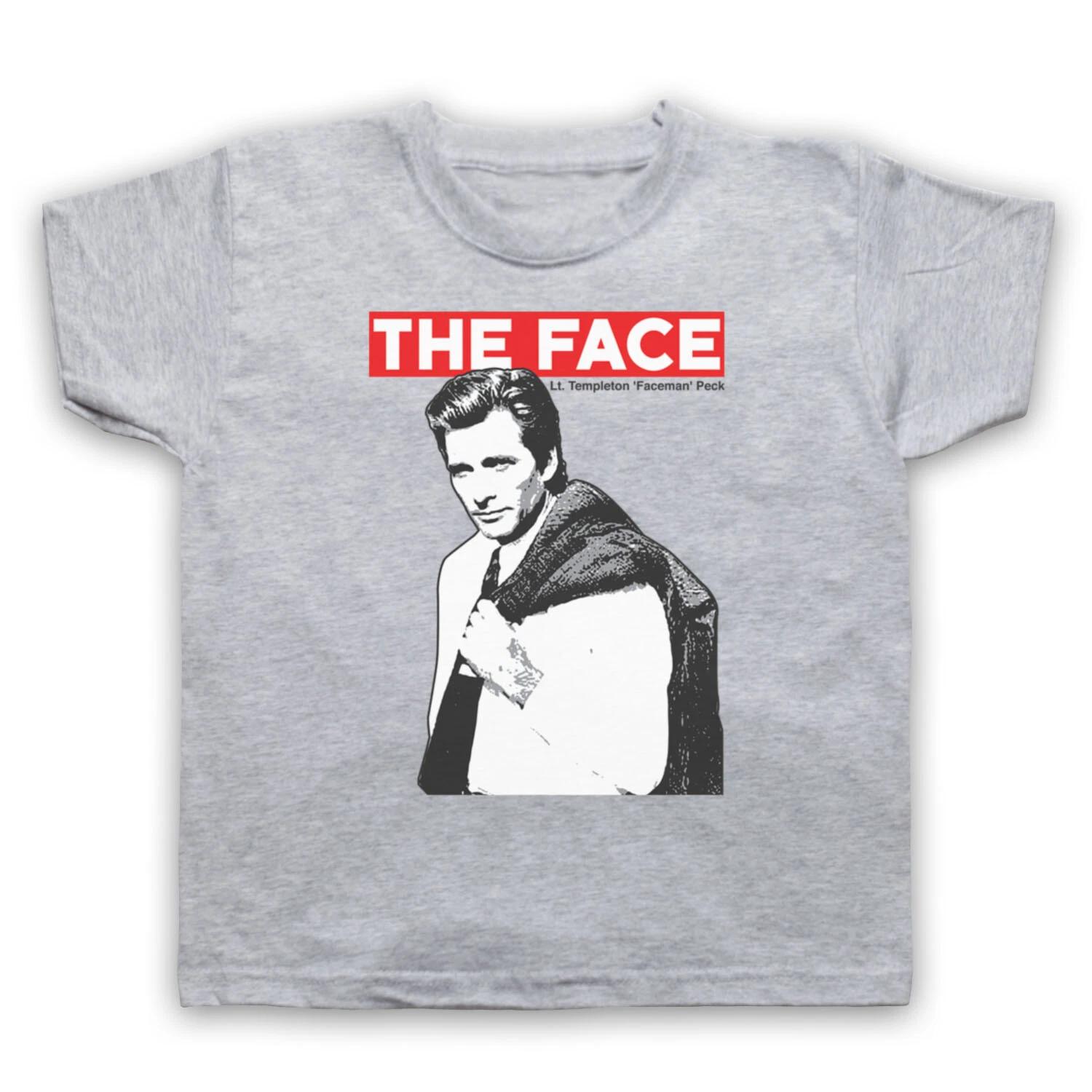 FACE THE A-TEAM FACEMAN UNOFFICIAL TEMPLETON PECK TV KIDS CHILDS T-shirt 100