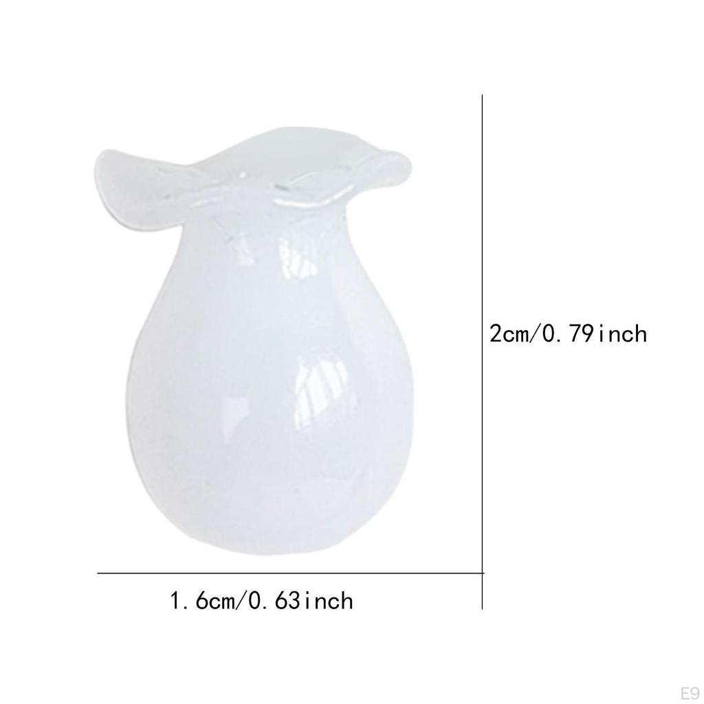 Mini Vase Fridge Stickers Flower Arrangement Cute Interesting Small Ornaments Refrigerator