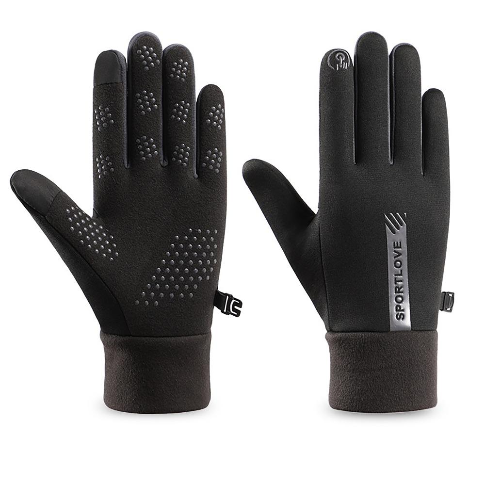 Cold Resistance Winter Gloves Thermal Fleece Ski Gloves Convenient Driving Mittens  for Woman Man
