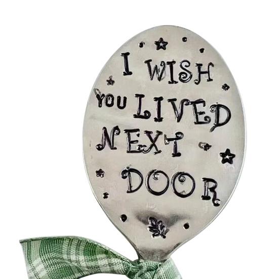 

Garden Marker Stainless Steel Engraved Spoon Plant Label Herb Vegetable Marker Vintage Plant