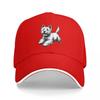 Peeking Dog West Highland White Terrier Baseball Caps Snapback Baseball Hats Breathable Casual Casquette Outdoor Unisex