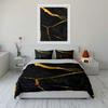 Black Marble Gold Bedding Bedding set (1 duvet cover, 2 pillowcases, duvet not included)