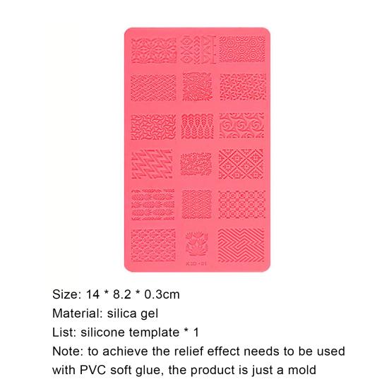 Beauty-Vorlage, zart waschbar, kreativ