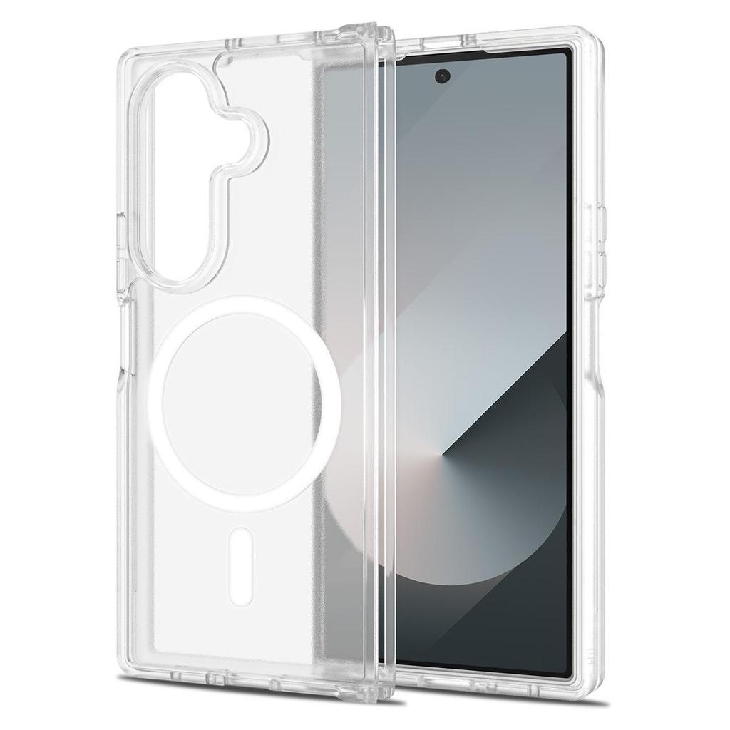 Samsung Z Fold 7 5G Magnetic Anti-Drop Frosted Case, Semi-Transparent Skin-Feel Cover