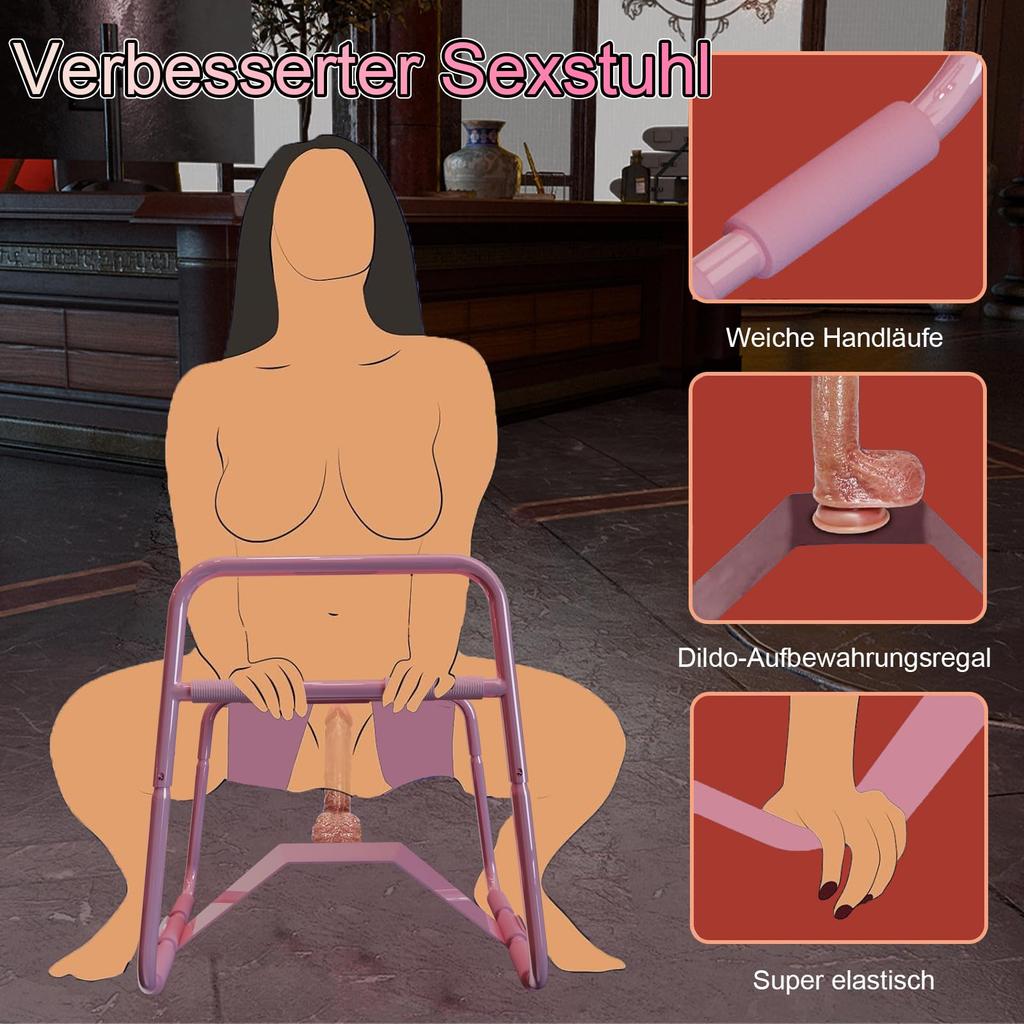 MFMYEE Móveis Sexuais Sexo SM Cadeira Sexo com Sexo Posiçãoador Corporal Sexo Bondage Masturbação Móveis Sexuais para Casais Cadeira, Alça, Balanço, Cadeira, (Rosa