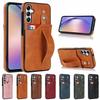 Applicable to Samsung A54 5G wristband leather mobile phone case A14 fashion mobile phone case A53 multi-function card bag in stock