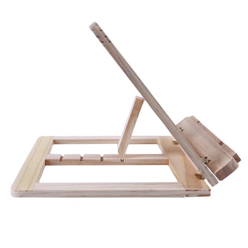 Fashion Household Wooden Notebook Stand Adjustable View Creative Desktops Laptop Stand for Bed