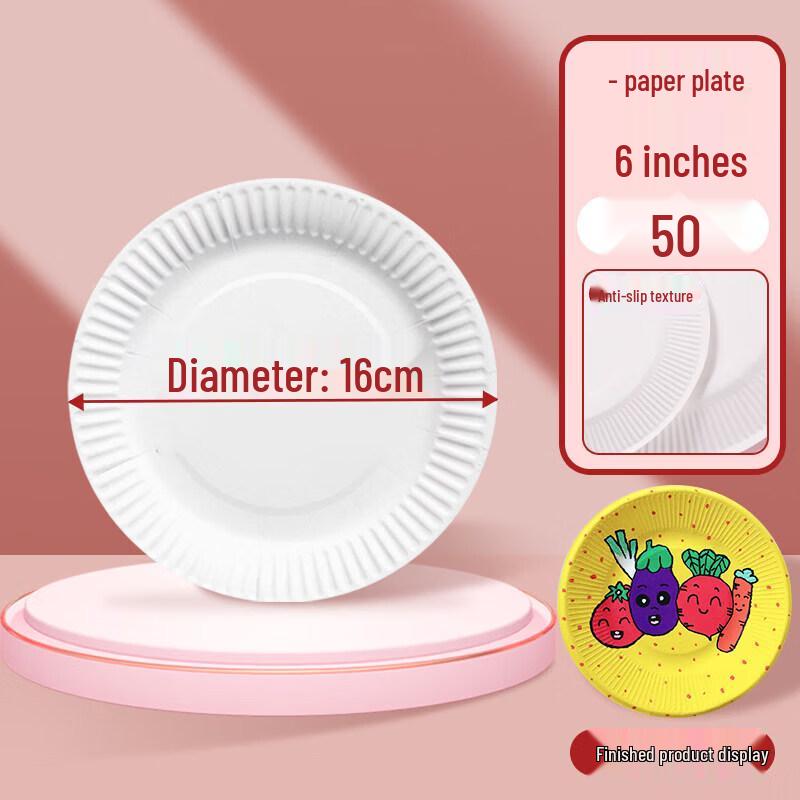 Disposable Round Bagasse Paper Plates