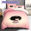 Mafalda Pattern Bedding,Quilt Set Quilt Cover Pillowcase Home Birthday Gift (1 * Duvet Cover + 2 * Pillowcase, Without Core)