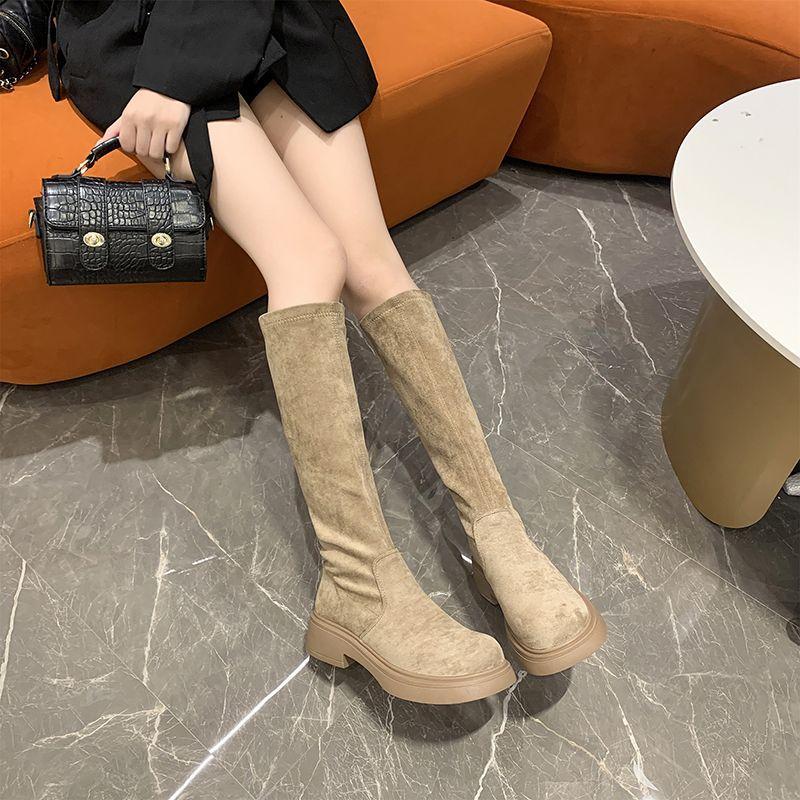 Martin boots women's British style platform high boots women's winter 2025 new versatile small man but knee boots