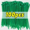 50/300pcs Garden Plant Vine Tree Shrubs Wires Self-Locking Nylon Zip Cable Ties Fixed Plant Fastening Ring Organizer Tools