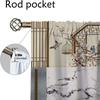 Ancient Chinese Style Window Curtain for Room 2 Panel Elegant Room Curtains Tulle for Bedroom Halloween Decoration Partition