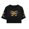 Icrimax Letter Printed Girl Tee Shirt Summer Crop Tops Soft Tshirt Popular Slim Lovely Tees Slim Fitness Short Sleeved