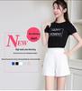 Women's High Waist Wide Leg Chiffon Shorts - Korean Style A-line White Casual Pants for Spring/Summer 2026