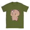 Men Panda BuBu’s T Shirt  Flip Flop on DuDu Bear face   Pure Cotton Clothing Novelty Short Sleeve Round Neck Tees 6XL T-Shirt