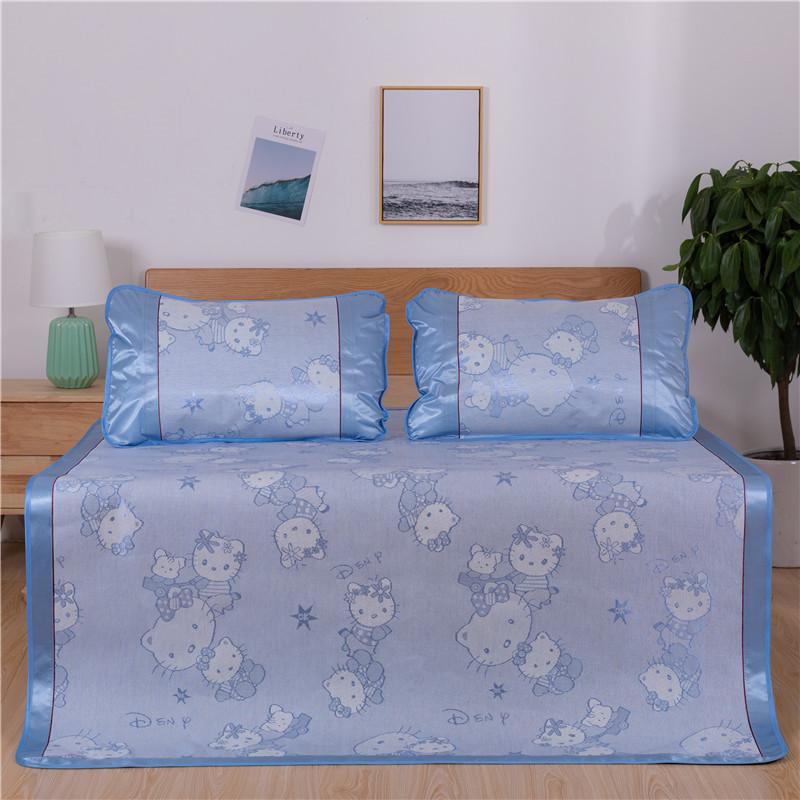 

Коврик из ледяного шелка, трехсекционный летний коврик, коврик для кондиционирования воздуха, одиночный двойной студенческий коврик, складной коврик 90*190cm 2pcs