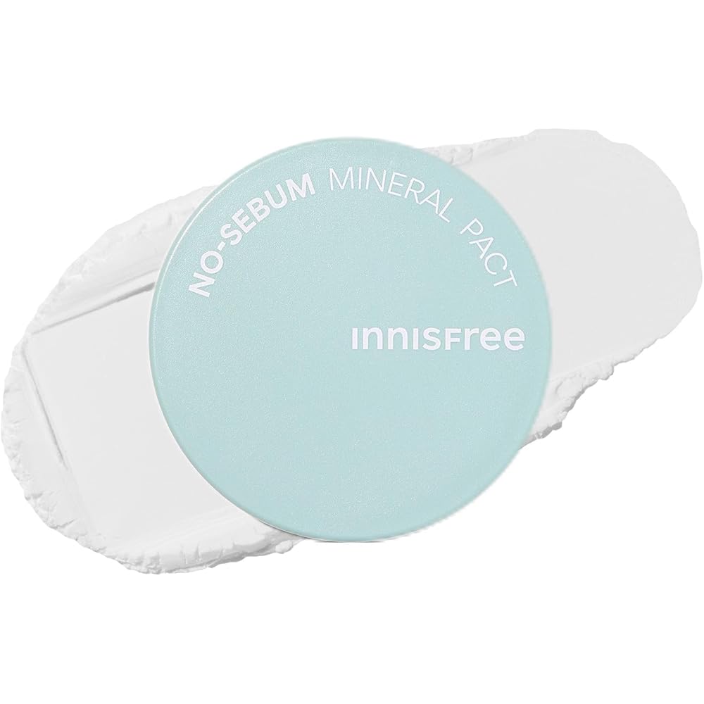 Innisfree No Sebum Mineral Pact S 8g Oil Control Mattifying Powder for Oily Skin Makeup Setting
