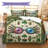 Magical World Mural Pattern Bedding Quilt Set Quilt Cover Pillowcase Home Decoration Birthday Gift (1 * Duvet Cover + 2 * Pillowcase, Without Core)