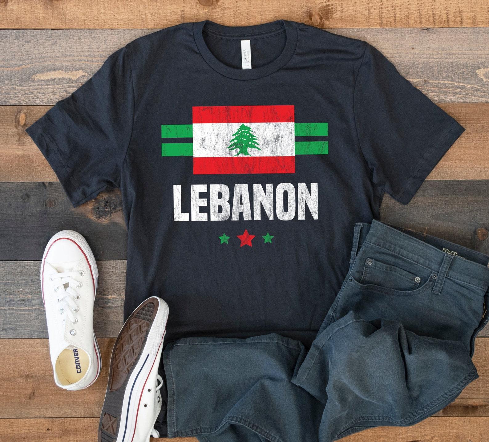 Lebanon Flag T-Shirt, Lebanon Tee, Lebanese Tank Top, T-shirt, T-shirt,T-shirt, Kids Tee Apparel Gift 2XL