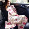 1pc Cute Strawberry Cinnamoroll Cartoon Blanket, Seasonal Home Decor Gift, Living Room, Travel, Camping, Car Blankets, Beach, Office Naps, Perfect for