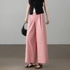 Demana Women's Soft Cotton Pleated Straight-Leg Cropped Pants