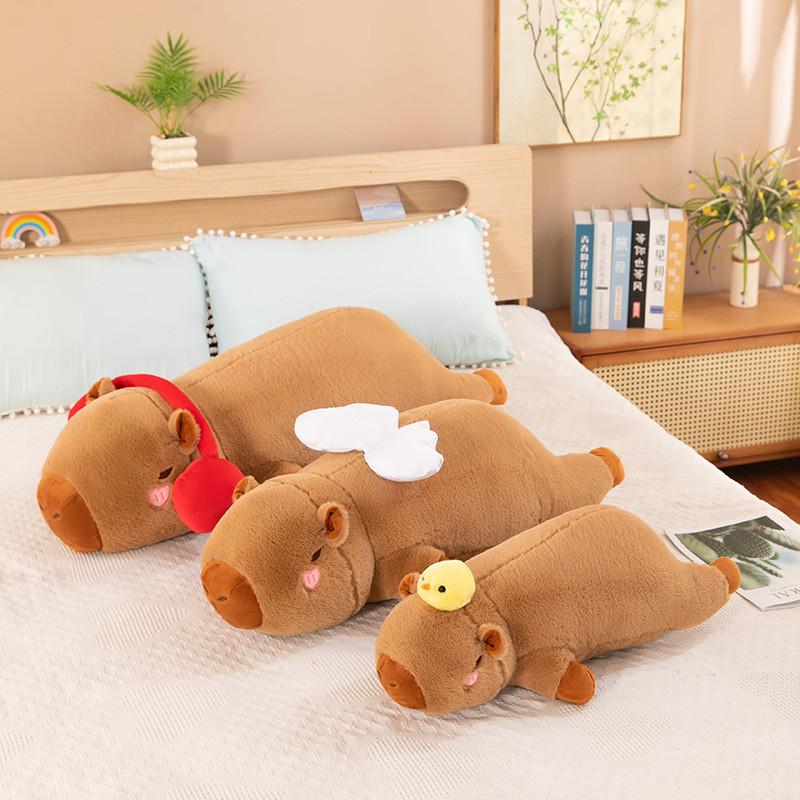 Soft Capybara Plush Toy With Durable Pp Cotton Children Room Decor Gift Doll