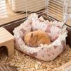 Large Space Hamsters Sofa Bed Soft Small Animal Rest Shelter Pet Sleeping Bed For Guinea Pigs