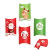 5/10PCS Cute Party Present pouch Kraft Gift Bag Christmas Paper Candy Boxes Pillow Shape