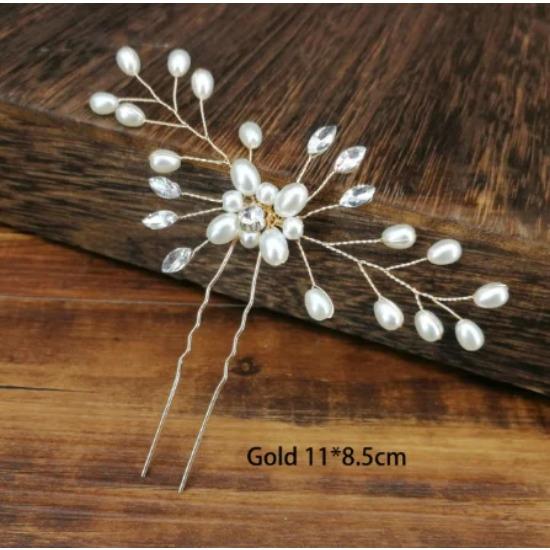 Women U Shape Hair Clips Bobby Pins for Women Girls Brides Hairstyling Tools Accessories Crystal Pearl Hairpins Metal Barrettes